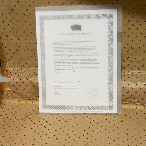 WWE Gold Money in the Bank Briefcase - Picture 6 of 9